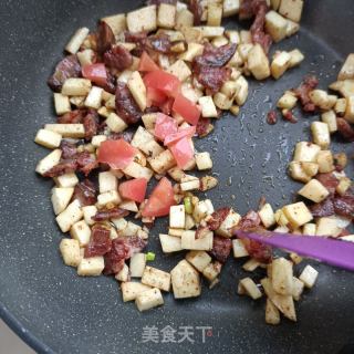 “腊味”煎辣肠芋头糕的做法步骤：17