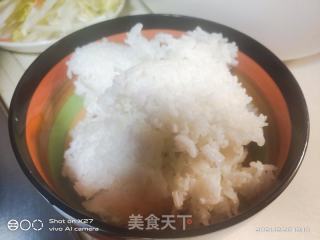 韭黄牛肉炒饭的做法步骤：2