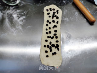 #金龙鱼精英100%烘焙大师赛#黑加仑印花吐司的做法步骤：8