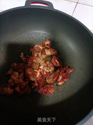 儿菜炒腊肠的做法步骤：3