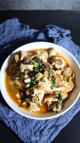 五花肉烧豆腐的做法步骤：9