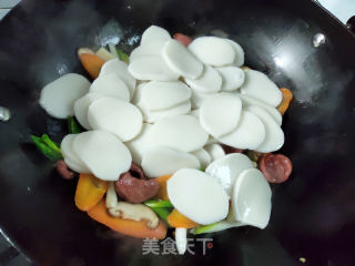 家常炒年糕的做法步骤：7