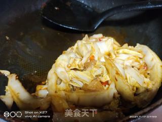 肉末白菜煮面条的做法步骤：3
