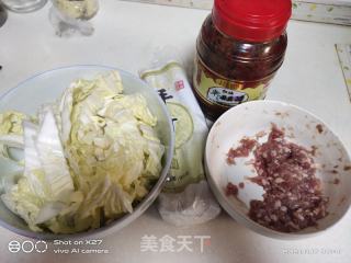 肉末白菜煮面条的做法步骤：2