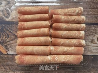 白菜粉条炖羊肉卷的做法步骤：1