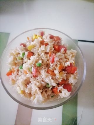 食蔬炒饭的做法步骤：6