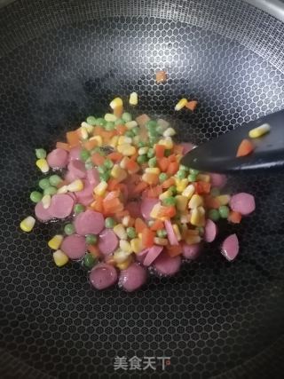 食蔬炒饭的做法步骤：3