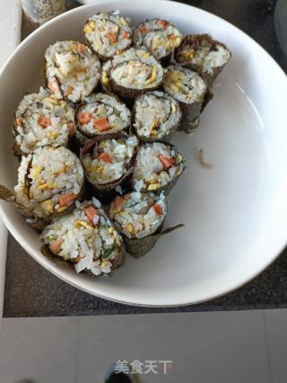 炒饭寿司的做法步骤：4