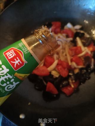 白玉菇番茄炒鸡蛋的做法步骤：15