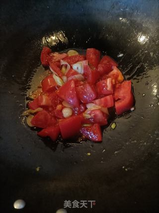 白玉菇番茄炒鸡蛋的做法步骤：11