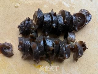 生菜芯拌海参的做法步骤：4