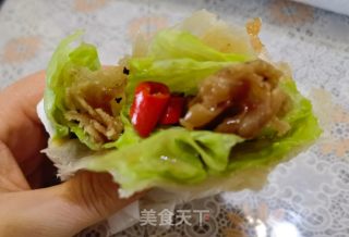 手抓饼卷黑椒牛肉的做法步骤：13