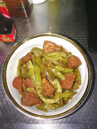豆角烧肉面的做法步骤：8