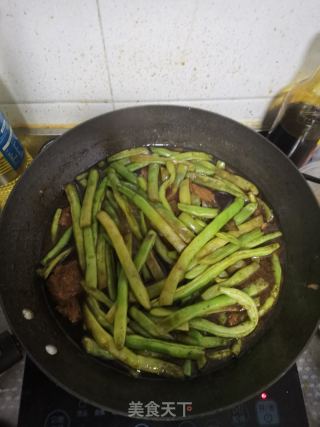 豆角烧肉面的做法步骤：7