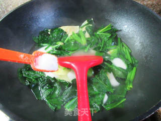 蛋饺菠菜年糕的做法步骤：8