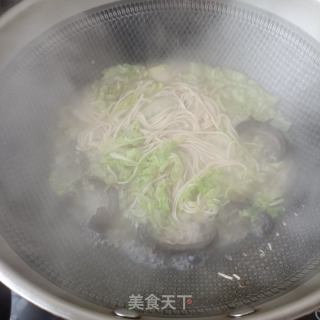 海参白菜炝锅面的做法步骤：10