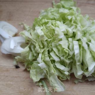 海参白菜炝锅面的做法步骤：1