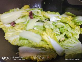 香肠炒娃娃菜的做法步骤：5