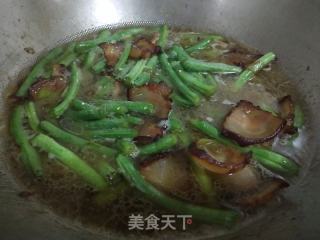 腊肉炖豆角的做法步骤：6