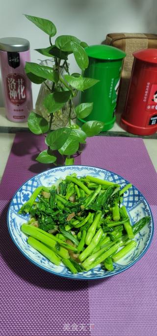 炒菜心的做法步骤：8