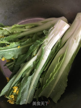 盐水迟菜心的做法步骤：1