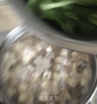 肉末豆腐青菜汤的做法步骤：8