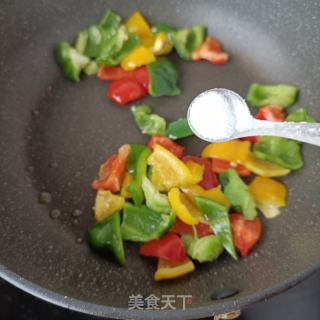 彩椒炒护心肉的做法步骤：6