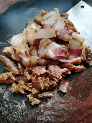 腊肉蒸萝卜糯米的做法步骤：5