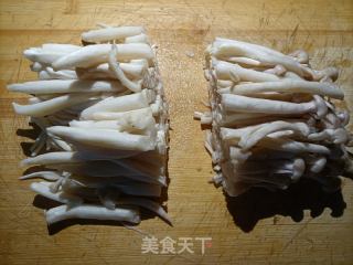 香菇白玉菇炒肉片的做法步骤：2