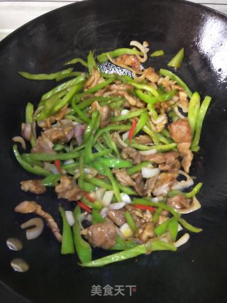 青椒小炒肉的做法步骤：12