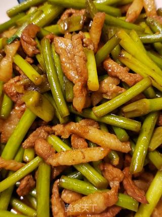 美味下饭蒜薹炒肉丝的做法步骤：8