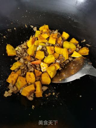 肉末焖南瓜的做法步骤：8