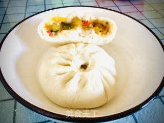 香辣南瓜包子的做法步骤：15