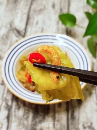 虾皮炝拌圆生菜的做法步骤：12