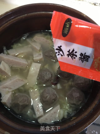 牛肉丸肉条汤的做法步骤：10