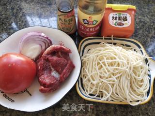肉酱拌面的做法步骤：1