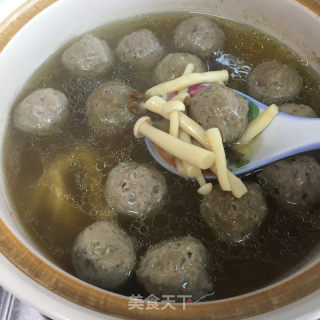 肉丸菌菇汤的做法步骤：9