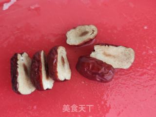 红枣雪梨银耳莲子羹的做法步骤：5