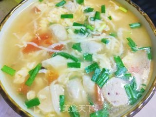 西红柿虾丸手擀面的做法步骤：17