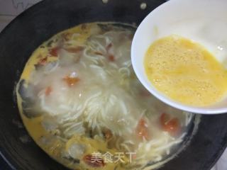 西红柿虾丸手擀面的做法步骤：13