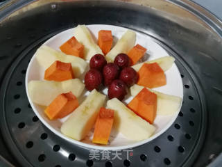 苹果南瓜蒸红枣的做法步骤：4