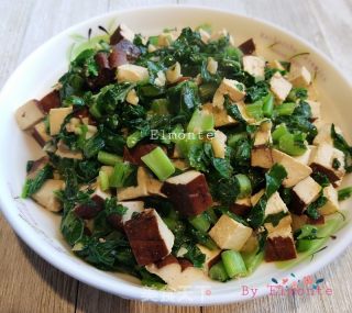 萝卜缨炒豆干的做法步骤：10
