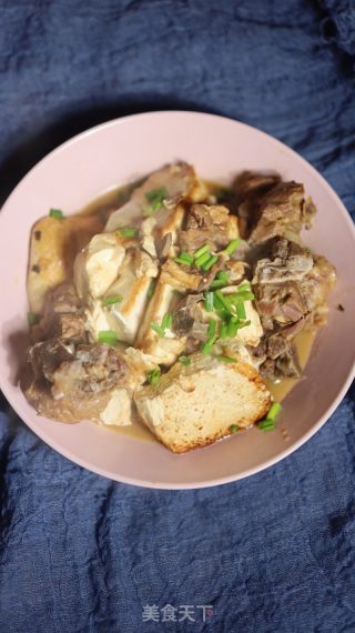 排骨焖豆腐的做法步骤：10