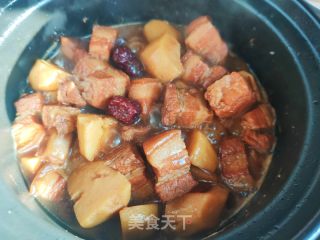 五花肉烧芋头的做法步骤：14