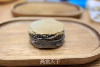 黑芝麻肉松小贝的做法步骤：17