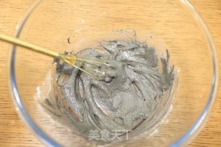 黑芝麻肉松小贝的做法步骤：3