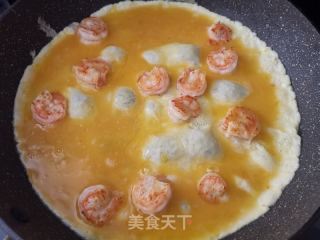 豌豆虾仁滑蛋的做法步骤：6
