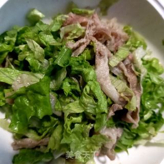 生菜拌猪肉卷的做法步骤：9