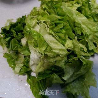 生菜拌猪肉卷的做法步骤：2