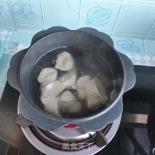 荠菜馄饨面的做法步骤：4